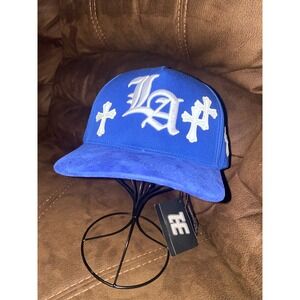 THIRTY ONE Hats X CH Collab Chrome LA Hat Blue Cross Patch Dodgers Cap LAD NWT